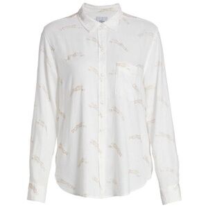 Charli Cheetah-Print Button-Down Shirt